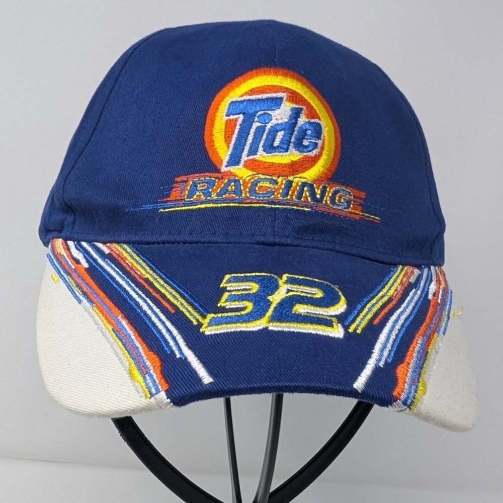 Vintage Nascar Tide Racing #32 Ricky Craven Snapback Hat Embroidered‎